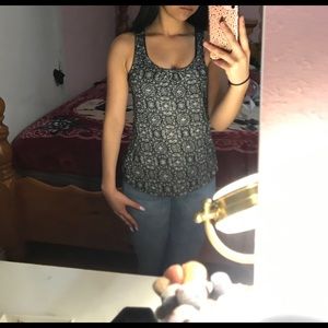 Floral Design Tank Top